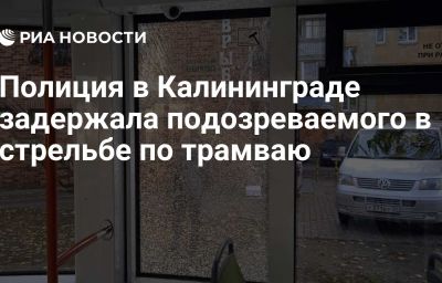 Полиция в Калининграде задержала подозреваемого в стрельбе по трамваю