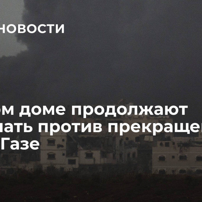 В Белом доме продолжают выступать против прекращения огня в Газе