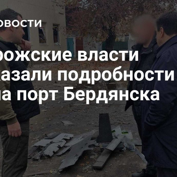 Запорожские власти рассказали подробности атаки ВСУ на порт Бердянска