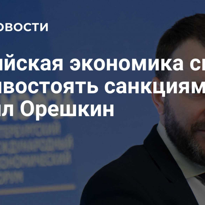 Российская экономика смогла противостоять санкциям, заявил Орешкин