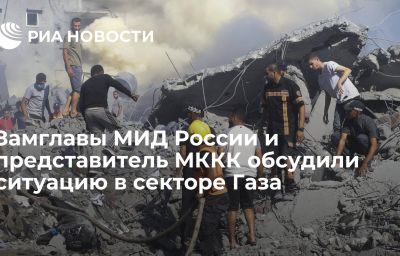 Замглавы МИД России и представитель МККК обсудили ситуацию в секторе Газа