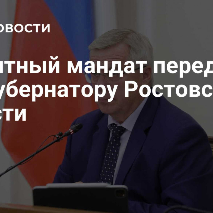 Вакантный мандат передали экс-губернатору Ростовской области