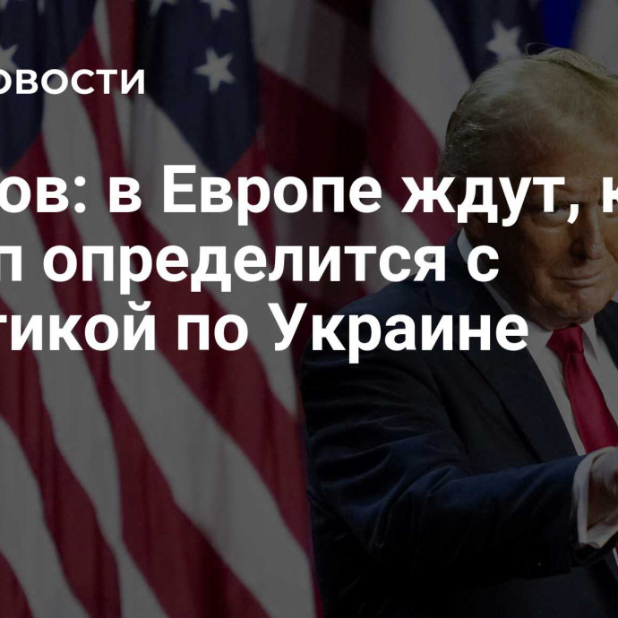 Пушков: в Европе ждут, когда Трамп определится с политикой по Украине