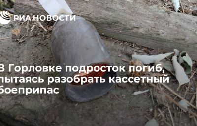 В Горловке подросток погиб, пытаясь разобрать кассетный боеприпас