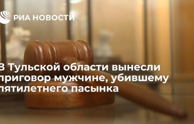 В Тульской области вынесли приговор мужчине, убившему пятилетнего пасынка