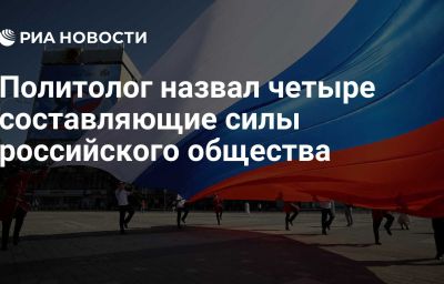 Политолог назвал четыре составляющие силы российского общества