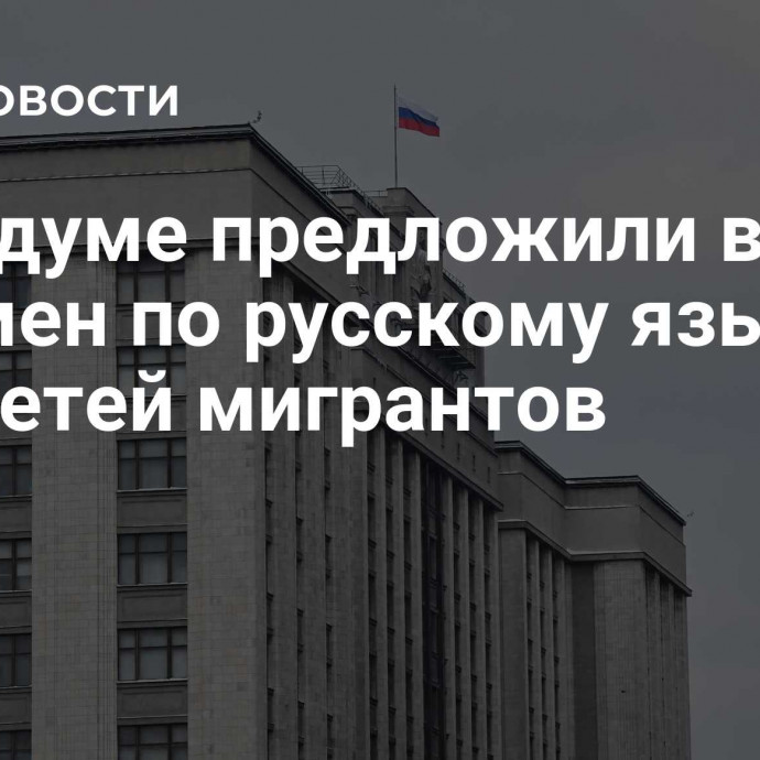 В Госдуме предложили ввести экзамен по русскому языку для детей мигрантов