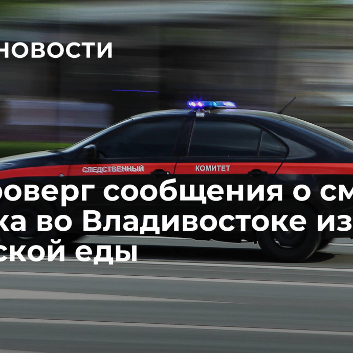 СК опроверг сообщения о смерти ребенка во Владивостоке из-за корейской еды