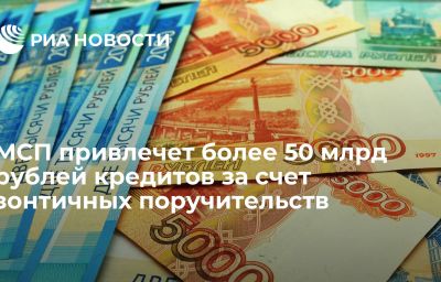 МСП привлечет более 50 млрд рублей кредитов за счет зонтичных поручительств