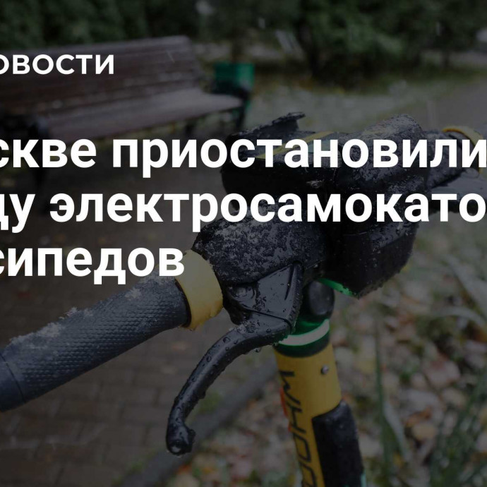 В Москве приостановили аренду электросамокатов и велосипедов