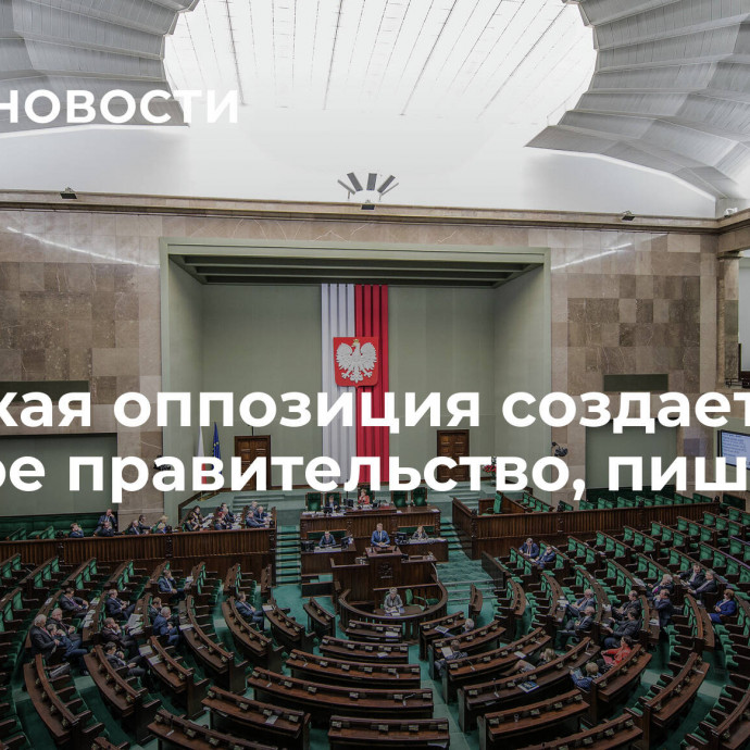 Польская оппозиция создает теневое правительство, пишут СМИ