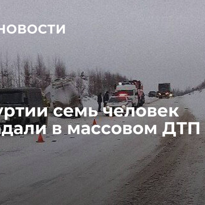 В Удмуртии семь человек пострадали в массовом ДТП