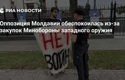 Оппозиция Молдавии обеспокоилась из-за закупок Минобороны западного оружия