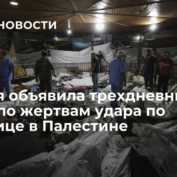 Турция объявила трехдневный траур по жертвам удара по больнице в Палестине