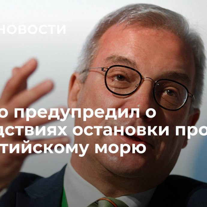 Грушко предупредил о последствиях остановки прохода по Балтийскому морю