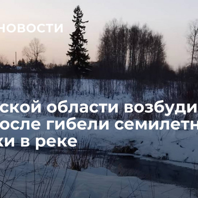 В Тверской области возбудили дело после гибели семилетней девочки в реке