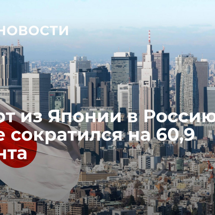 Экспорт из Японии в Россию в ноябре сократился на 60,9 процента