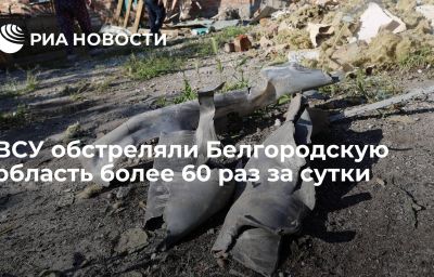 ВСУ обстреляли Белгородскую область более 60 раз за сутки