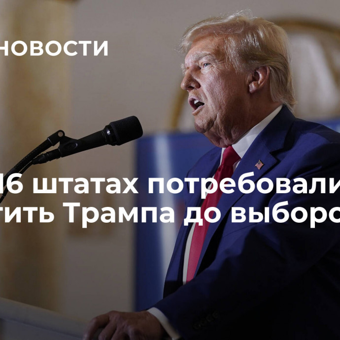 Еще в 16 штатах потребовали не допустить Трампа до выборов