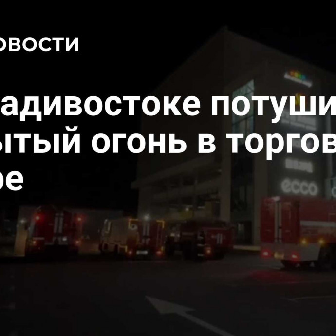 Во Владивостоке потушили открытый огонь в торговом центре