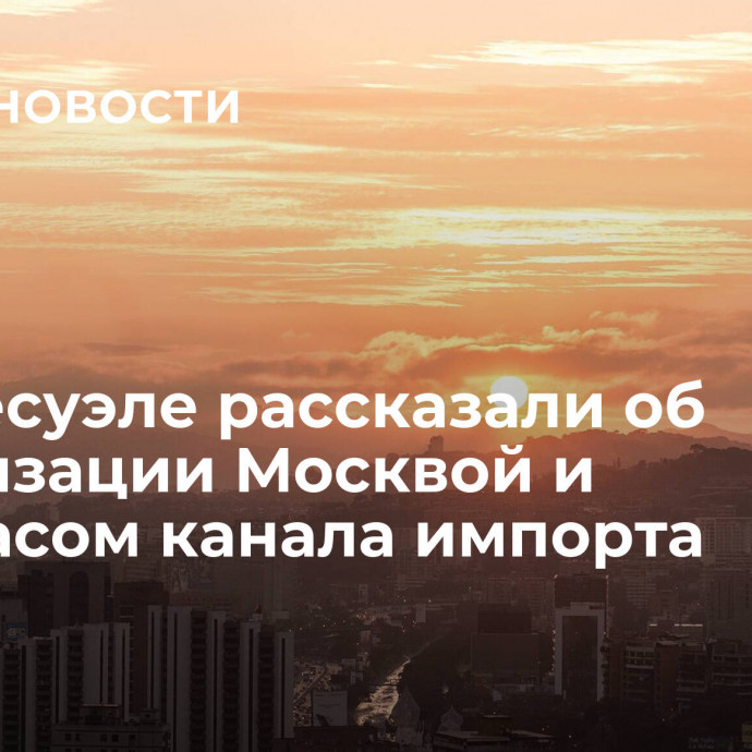 В Венесуэле рассказали об организации Москвой и Каракасом канала импорта