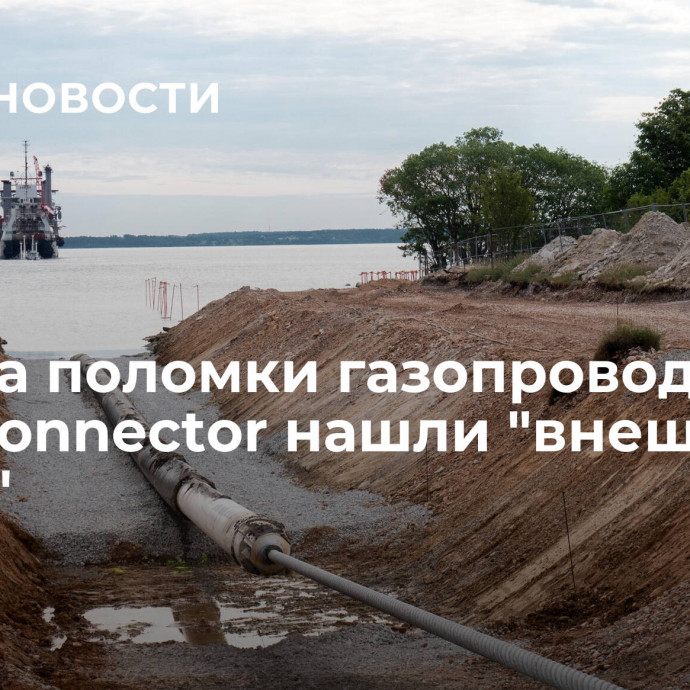 У места поломки газопровода Balticconnector нашли 