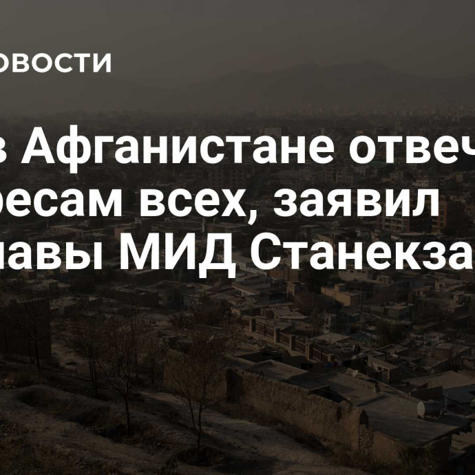 Мир в Афганистане отвечает интересам всех, заявил замглавы МИД Станекзай