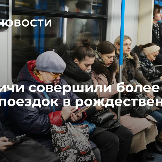 Москвичи совершили более 426 тысяч поездок в рождественскую ночь