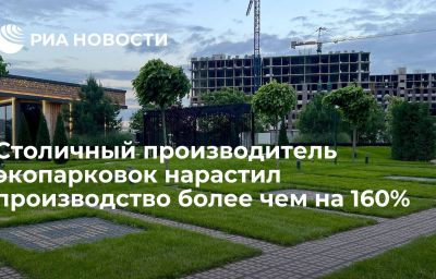 Столичный производитель экопарковок нарастил производство более чем на 160%