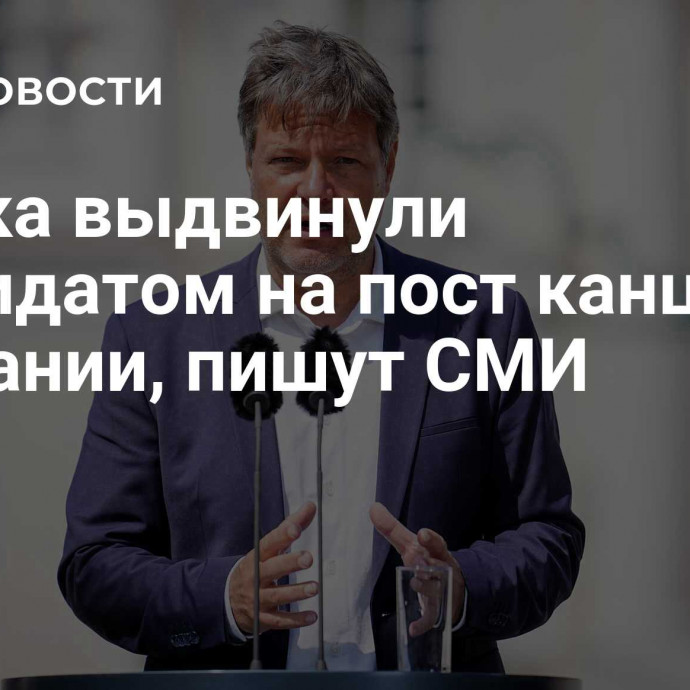 Хабека выдвинули кандидатом на пост канцлера Германии, пишут СМИ