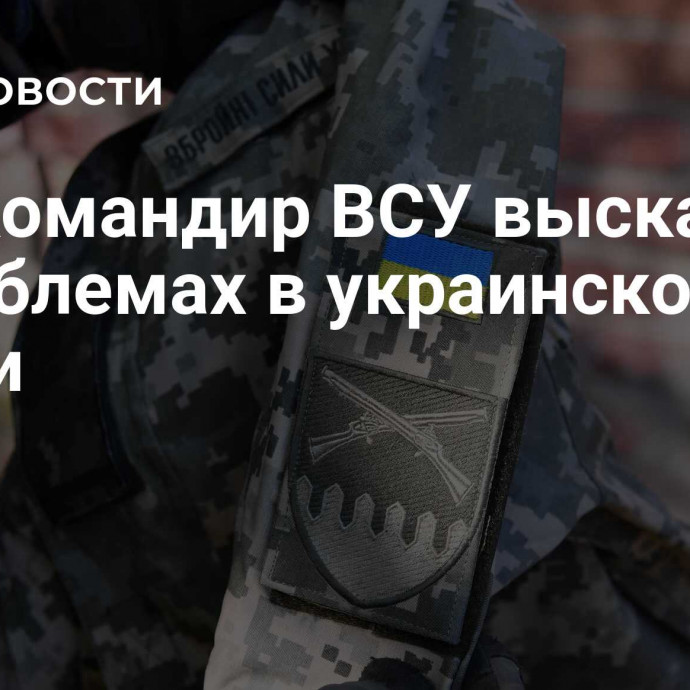 Экс-командир ВСУ высказался о проблемах в украинской армии