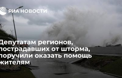 Депутатам регионов, пострадавших от шторма, поручили оказать помощь жителям