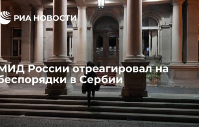 МИД России отреагировал на беспорядки в Сербии