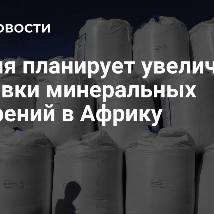 Россия планирует увеличить поставки минеральных удобрений в Африку