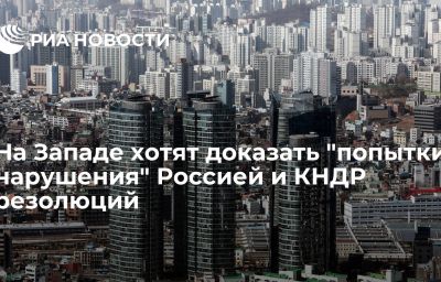 На Западе хотят доказать "попытки нарушения" Россией и КНДР резолюций