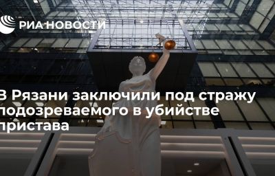 В Рязани заключили под стражу подозреваемого в убийстве пристава