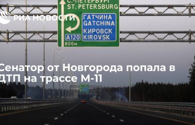 Сенатор от Новгорода попала в ДТП на трассе М-11