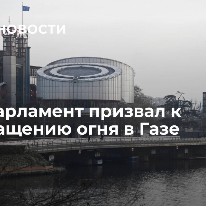 Европарламент призвал к прекращению огня в Газе