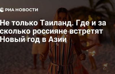 Не только Таиланд. Где и за сколько россияне встретят Новый год в Азии