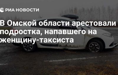 В Омской области арестовали подростка, напавшего на женщину-таксиста