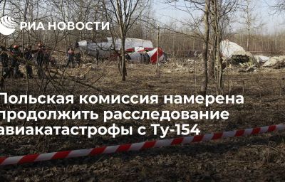 Польская комиссия намерена продолжить расследование авиакатастрофы с Ту-154