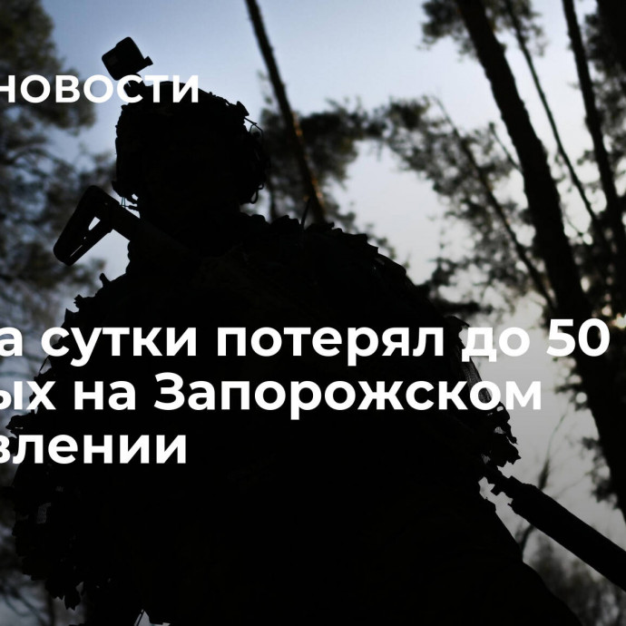 Киев за сутки потерял до 50 военных на Запорожском направлении