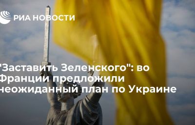 "Заставить Зеленского": во Франции предложили неожиданный план по Украине