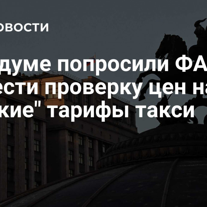 В Госдуме попросили ФАС провести проверку цен на 