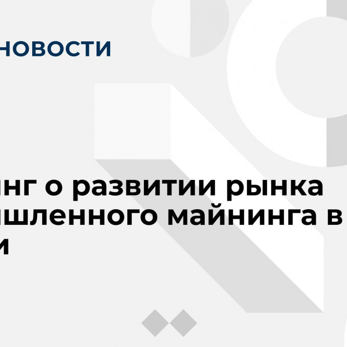 Брифинг о развитии рынка промышленного майнинга в России