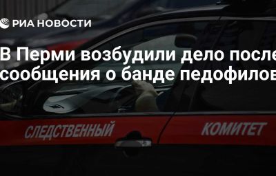 В Перми возбудили дело после сообщения о банде педофилов