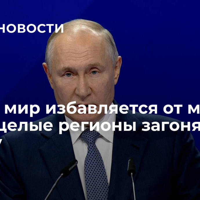 Путин: мир избавляется от модели, когда целые регионы загоняют в кабалу