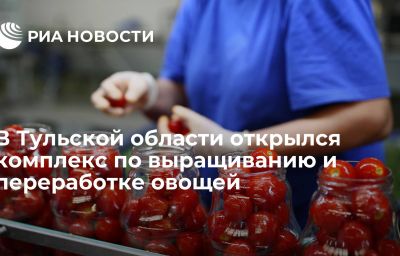 В Тульской области открылся комплекс по выращиванию и переработке овощей