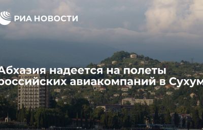 Абхазия надеется на полеты российских авиакомпаний в Сухум