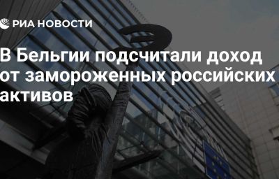 В Бельгии подсчитали доход от замороженных российских активов